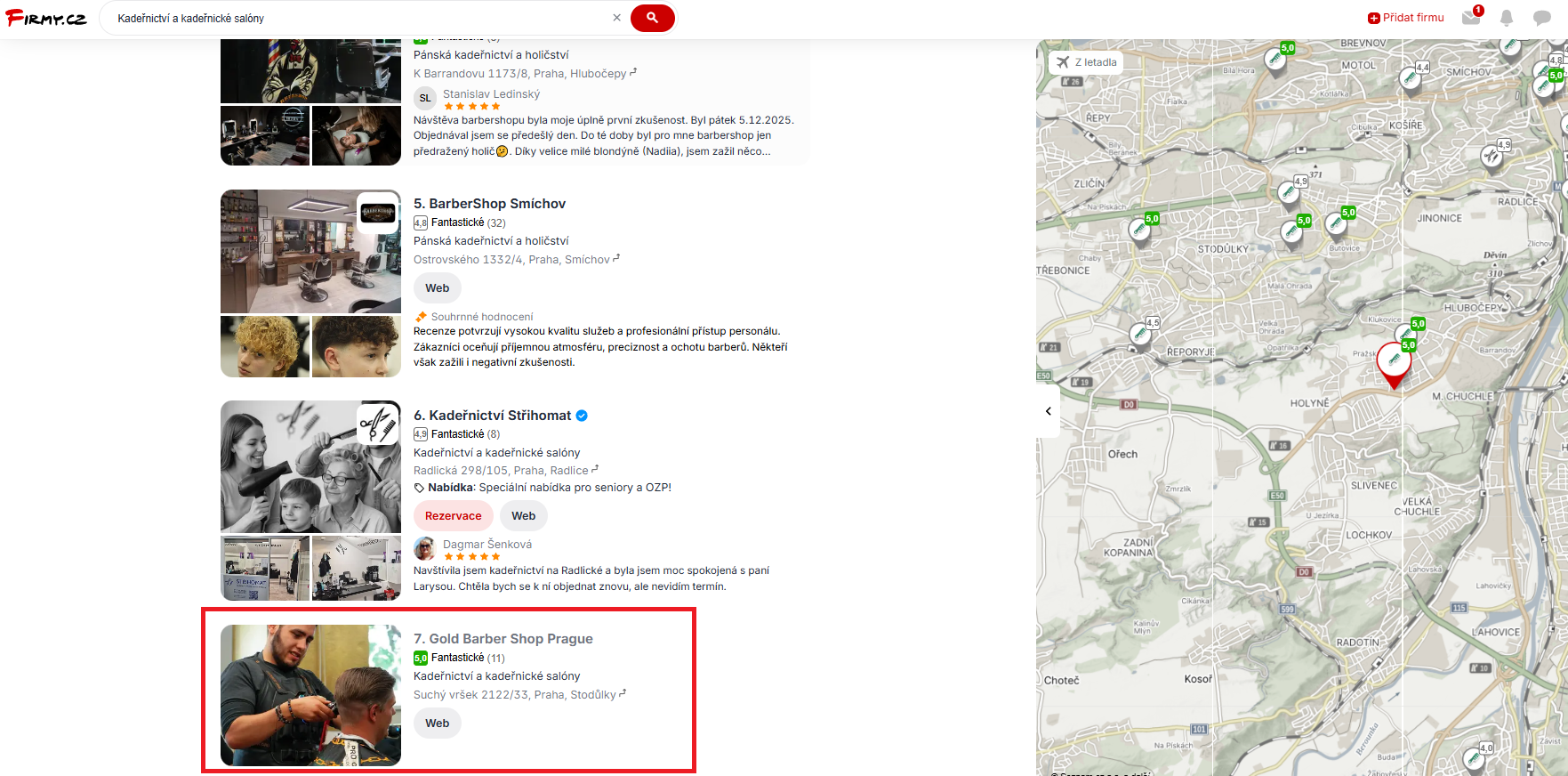 Barber Praha Stodulky recenze